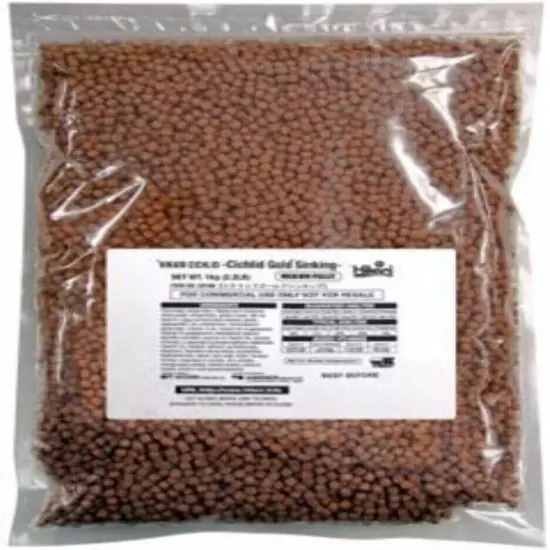 Hikari Cichlid Gold Color Enhancing Sinking Fish Food - Mini Pellet - 12 oz