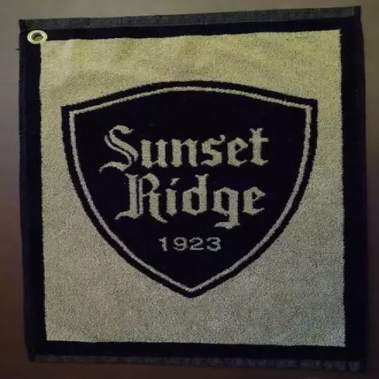 SUNSET RIDGE COUNTRY CLUB NORTHFIELD/CHICAGO IL GOLF COURSE Caddy Golf Towel