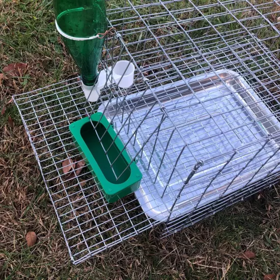 Quail Coturnix Laying Bird Breeding Cage W/ Egg Roll Out, Feeder, Drinker, Tray