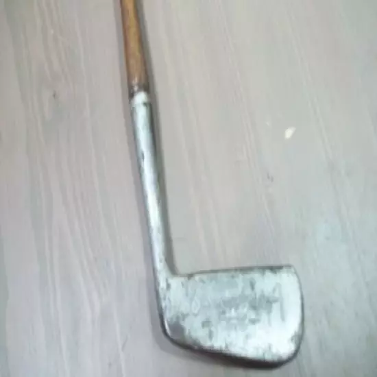 Antique Hickory Shaft Wright & Ditson Accurate St. Andrews Putter Original 