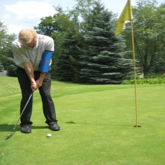 Golf Aid-Stops Wedge Flipping-Get Help From The "Straight Arm"-standard