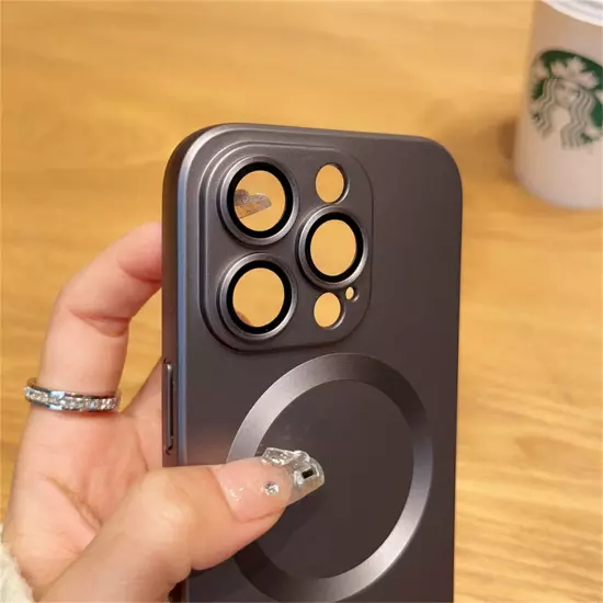 Mag Safe Magnetic TPU Case For iPhone 15 16 Pro Max 14 13 +Camera Lens Protector