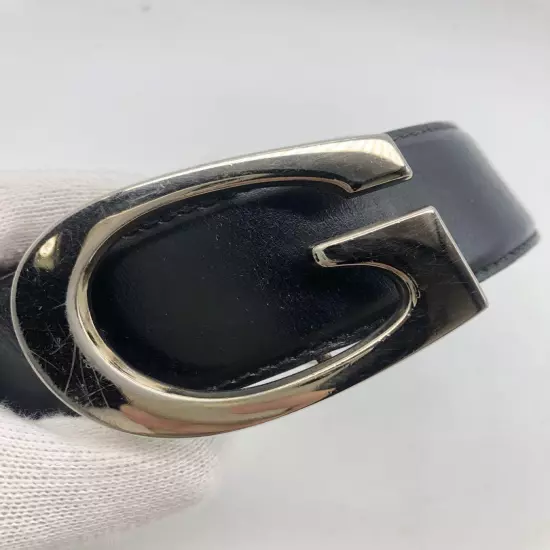 Gucci Belt Leather Black Fashionable Men s Women s Brand