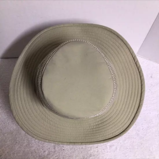 TILLEY ENDURABLES Men’s THE TILLEY AIRFLO Hat Beige Khaki Made In Canada 7 3/8