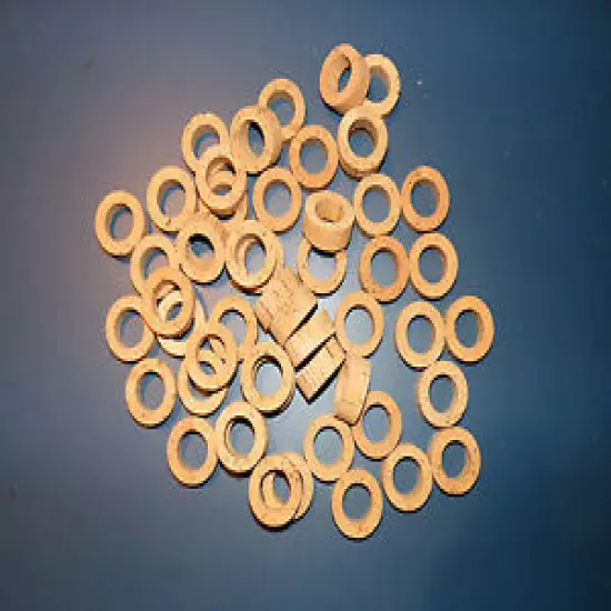 50 CORK RINGS 1 1/4"X1/2" BORE 3/4" GRADE A+ - FREE SHIP