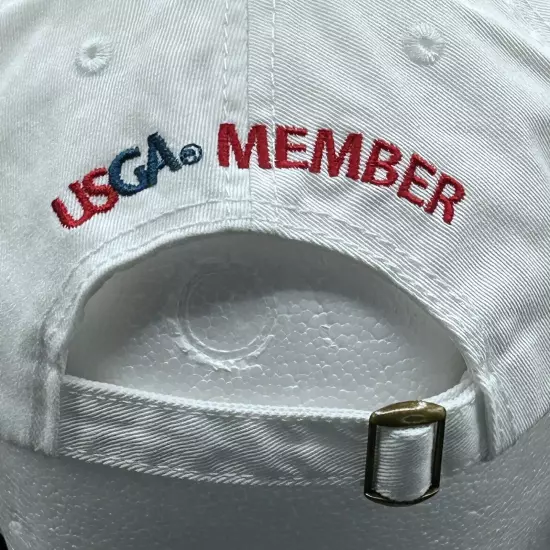 2017 U.S. Open Erin Hills Golf Hat White USGA Member Adult Strapback Used