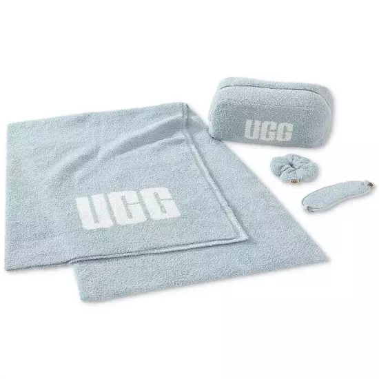 UGG Bode Travel Set Cozy & Portable with Blanket, Eye Mask, Scrunchie & Bag