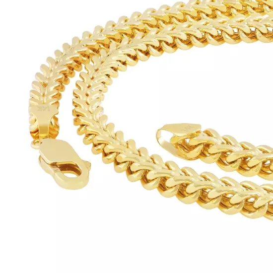 14k Yellow Gold 1.5mm-5mm Franco Box Bracelet Chain Men Women 7" 7.5" 8" 8.5" 9"