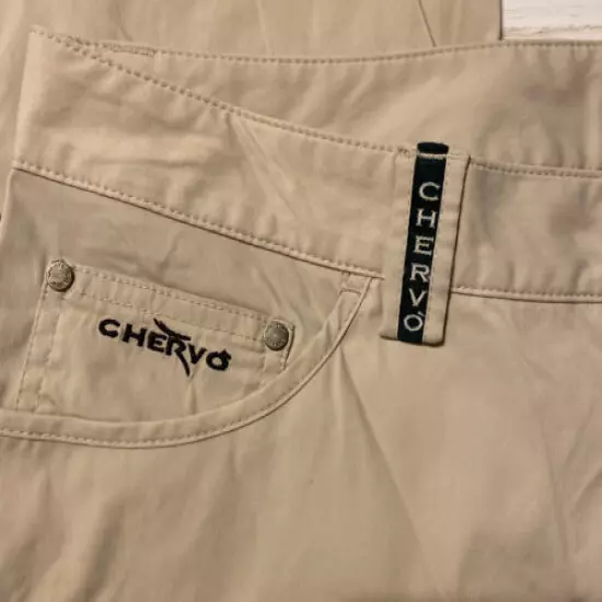 CHERVO Sports Womens Khaki Athletic Golf Pants