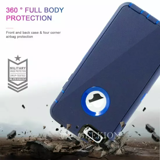 For iPhone 6 7 8 Plus SE 2020 Shockproof Rugged Case Cover + Screen Protector