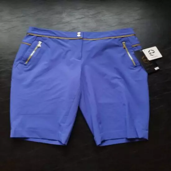 1 NWT WOMEN'S EP SPORT SHORTS, SIZE: 4, COLOR: BLUE TOPAZ (J361)