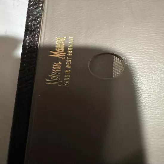 Neiman Marcus Leather Passport Cover Brown Snap Closure, Room For Currency &More