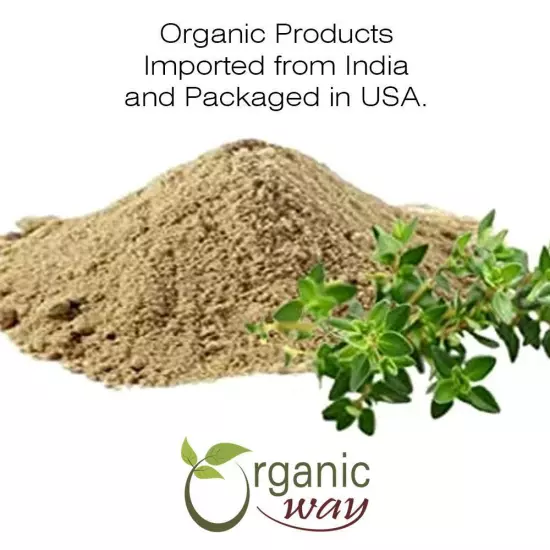 Organic Way Brahmi Leaf Powder - Organic, Kosher & USDA Certified