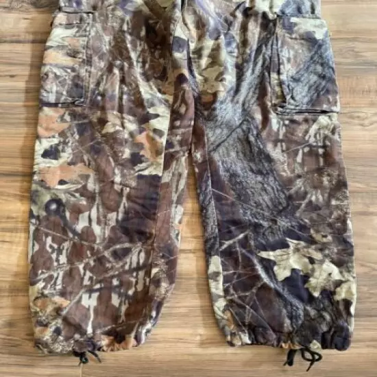 Men's World Famous Sports Camo Hunting Pants Adjustable Waist Pockets Size Large