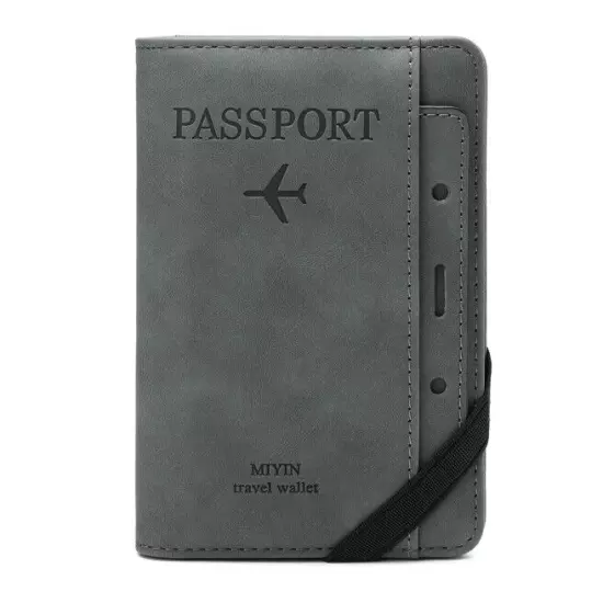 Family Travel Wallet Passport Holder RFID Blocking Document Organizer Bag Case