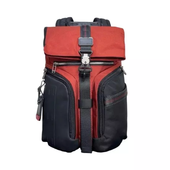 TUMI 232759 Logistic ALPHA BRAVO Backpack Black Red New 3