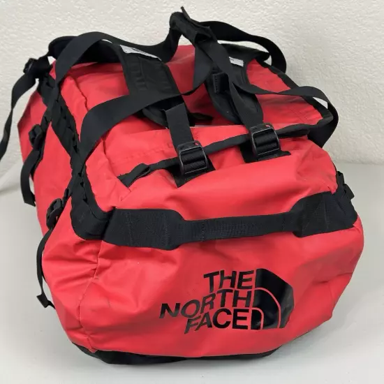 The North Face Base Camp Duffel Black Series Red/Black Heavy Duty