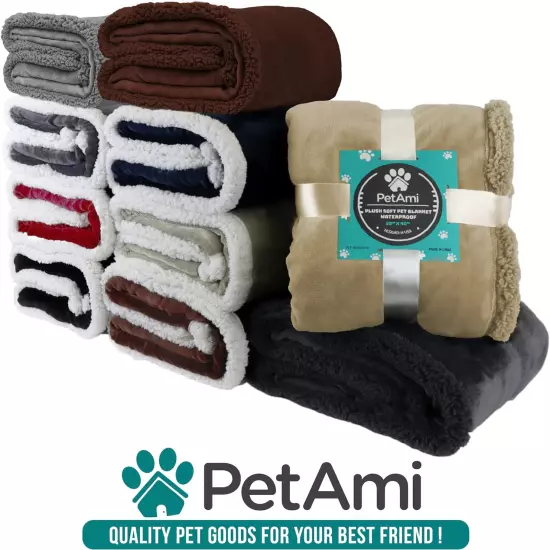 Petami Dog Blanket for Small Medium Dogs, Pet Bed Blanket Cat Puppy Kitten, Flee