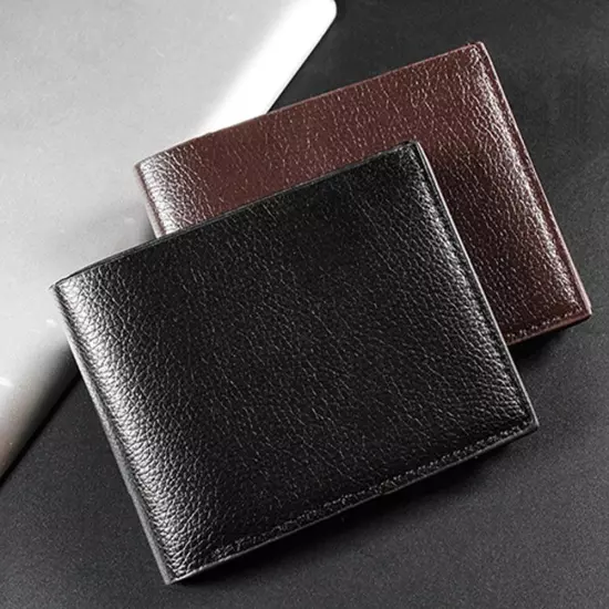 Genuine Leather Men Wallets Real Cowhide Wallets For Man Black Walete Short O5U9