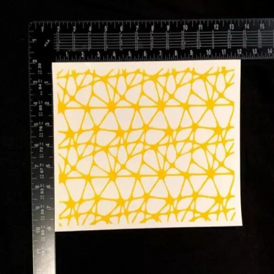 Neuro Synapse Web 8" x 12" – High Heat Vinyl Stencil – Cerakote, Duracoat, etc