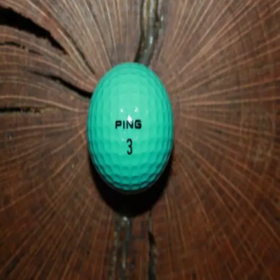 VINTAGE PING AQUA AND PINK GOLF BALL GEM MINT !!!! MUST SEE 10 OF 10