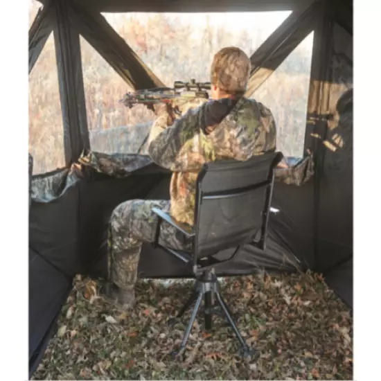 Outdoor Hunting Sports Blind Swivel Foldable Seat Portable Chair with Armrests 