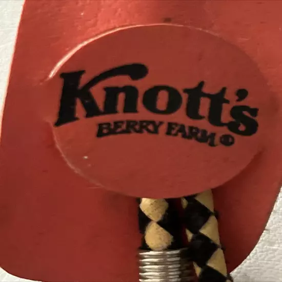 Vintage Knotts Berry Farm Bolo Tie W/ Toy Gun In Holster Rare!