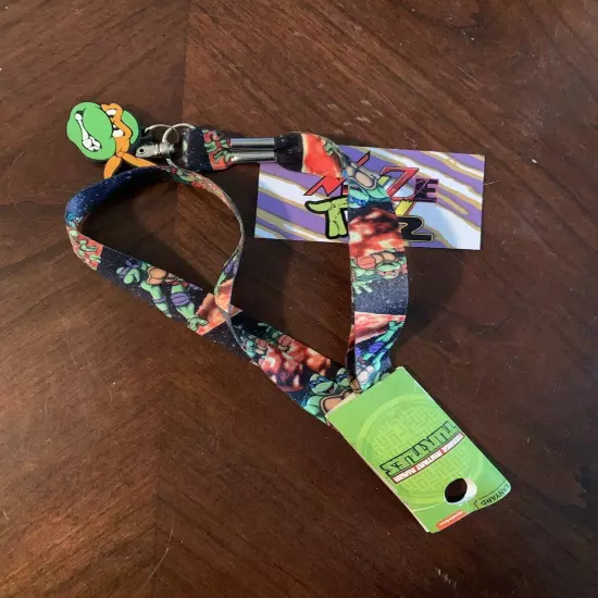 Teenage Mutant Ninja Turtles Lanyard 2016 Michelangelo New W/ Tag TMNT