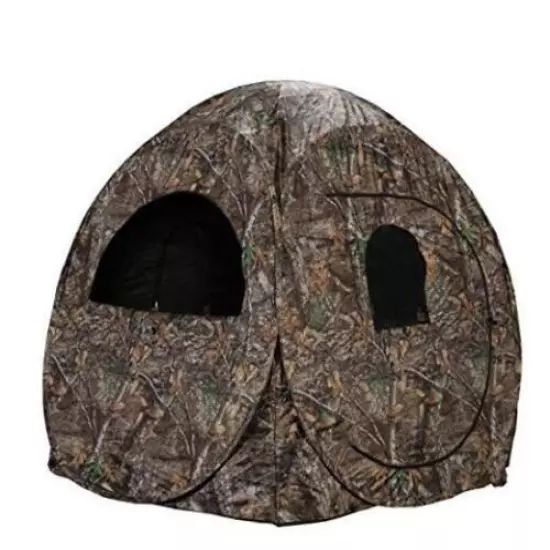 Rhino Blinds R75-RTE 2 Person Hunting Ground Blind, Realtree Edge 