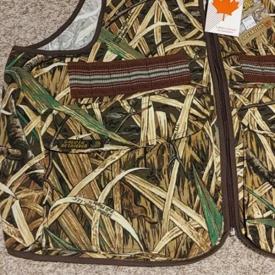 Size L Skyline Fall Flight Camo Hardcore Hunting Vest Pockets Backpack Pouch 