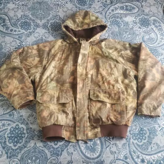 Walls Real Tree Hardwood Mens Size XL Camo Jacket Chest Zip Button