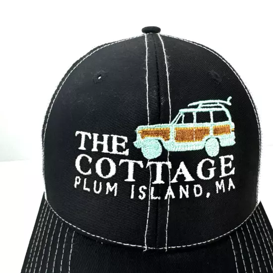 Richardson 112 Trucker Hat Snapback Black/White The Cottage Plumb Island, MA