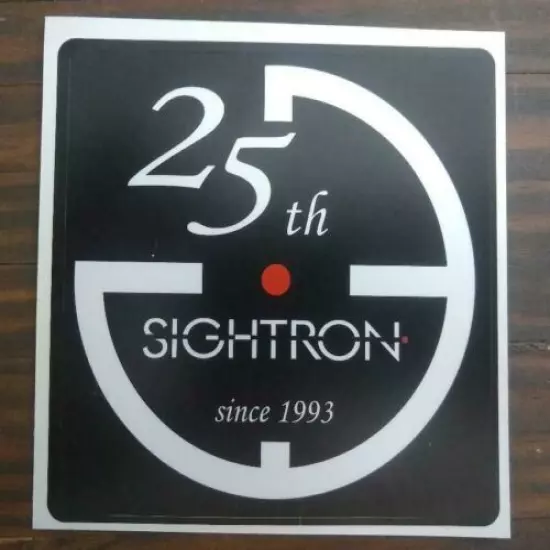 Sightron Scopes 25th Logo Sticker/Decal Tactical 