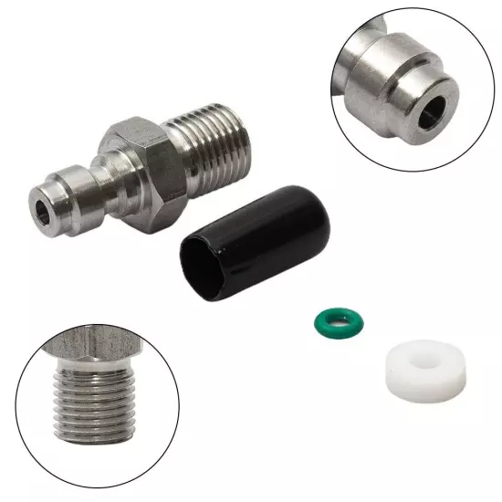 PCP Filling Nipple 8mm Thread Adapter Disposable Foster Stainless Steel 8mm New