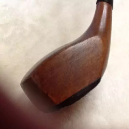 Ultra Rare ABERDEEN TRADEMARK All Wood Hickory Golf Driver / Fairway Wood