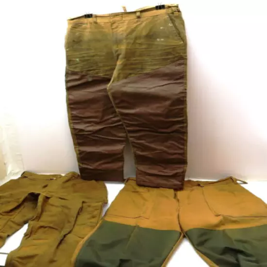 3 Vintage Hunting Pants ~ Ranger, Western Field and SafTBak ~ All Brown Canvas