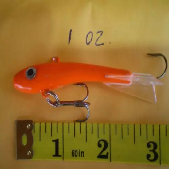 15 PCS. MINNOW JIGGING/CASTING FISHING LURE BAIT/ICE FISHING 1 OZ. CHOOSE COLOR