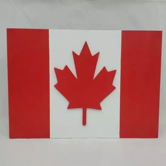 19" Canadian Flag handgun concealment cabinet hidden pistol gun storage Canada