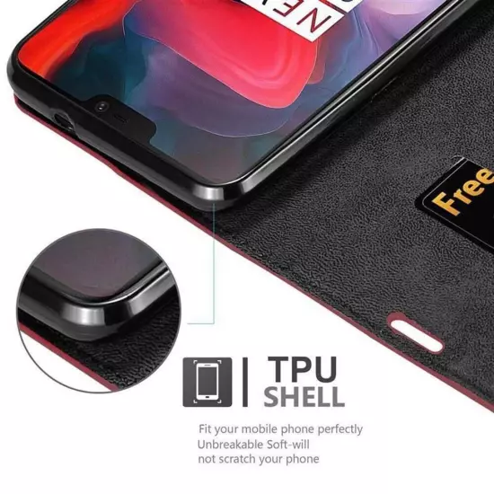 Case for OnePlus 6 Cover Protection Book Wallet Magnetic Book