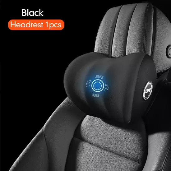 Car Electric Massage Neck Pillow Cushion Headrest Support Lumbar Back Cushion