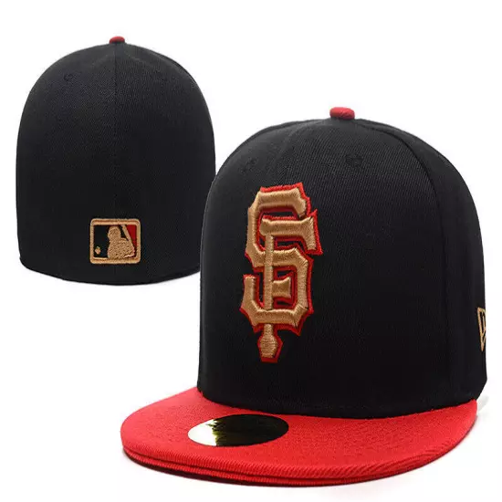 San Francisco Giants SF Fitted Hat Cap MLB Men's Casual Baseball Caps