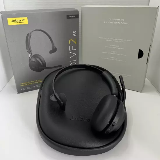 Jabra Evolve2 65 Link380c UC Mono Wireless/Bluetooth Noise-Isolating Headset