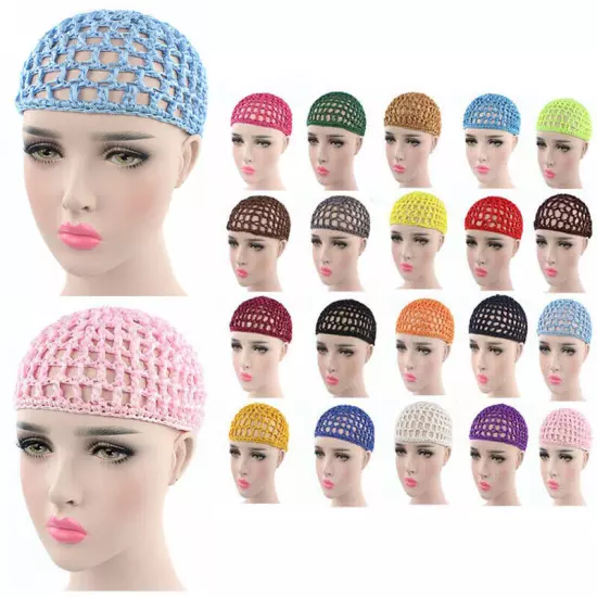 Mesh Hair Net Crochet Cap Fishnet Hairnet Hair net Snood Sleeping Night Cover