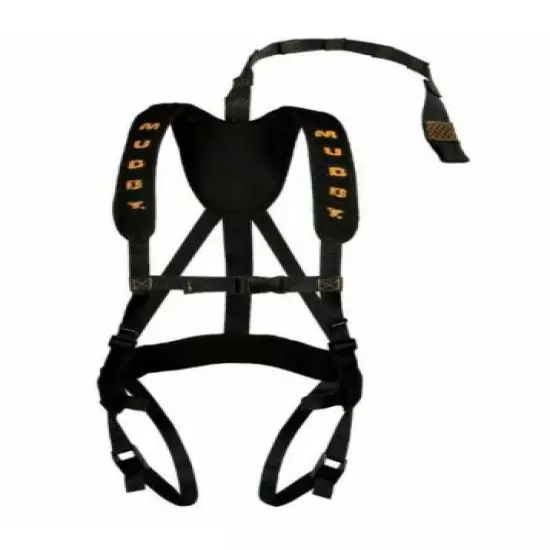 Muddy Outdoors Magnum Pro Padded Adjustable Treestand Harness System, Black- NEW