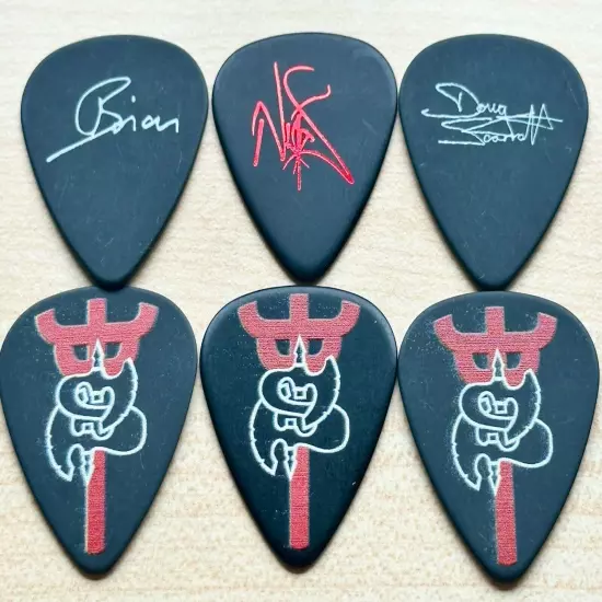 Set Of 6 SAXON 2024 UK tour Guitar Pick Picks With Judas priest