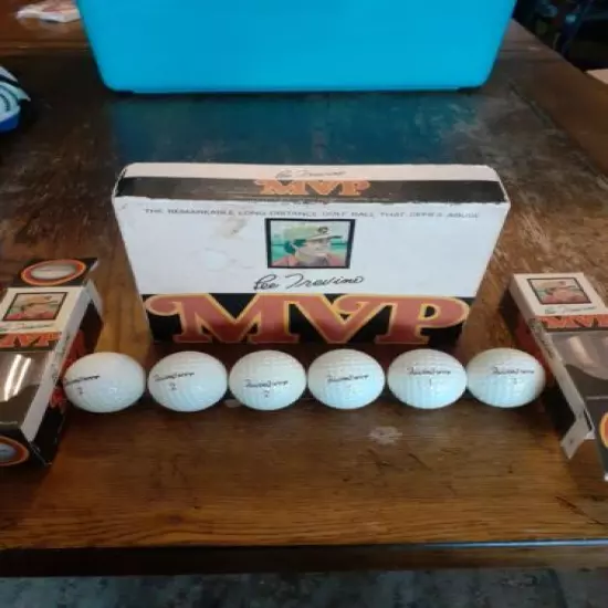 Vintage Lee Trevino MVP 2 Sleeve's of (3) Golf Balls are Mint in worn box!