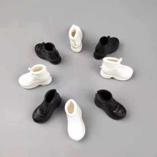 6pairs/lot High Heel Shoes 11.5"Doll Shoes Sandals Sneakers 1/6 Doll Accessories