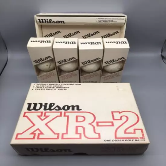 VTG WILSON - XR-2 Golf Balls - Surlyn Cover - 1 Dozen - New In Box - NOS