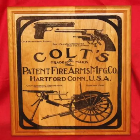 Colt Firearms Wall Plaque 