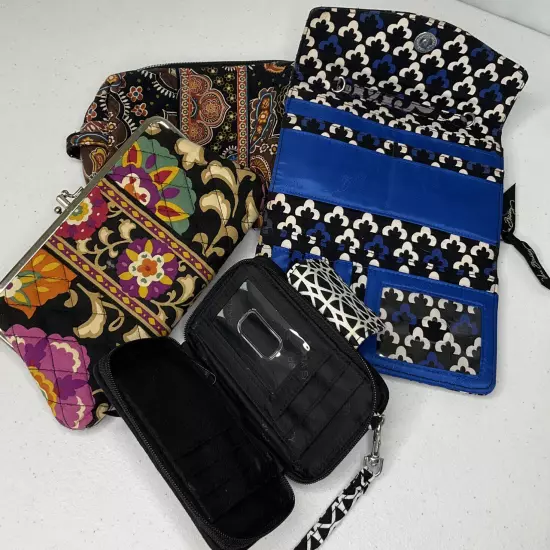 Vera Bradley Wallet Bag Clutch Mix Lot of 4 Small Quilted Floral